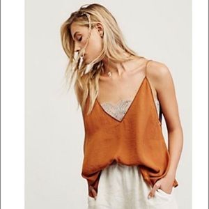 Free People Deep V Bandeau Cami